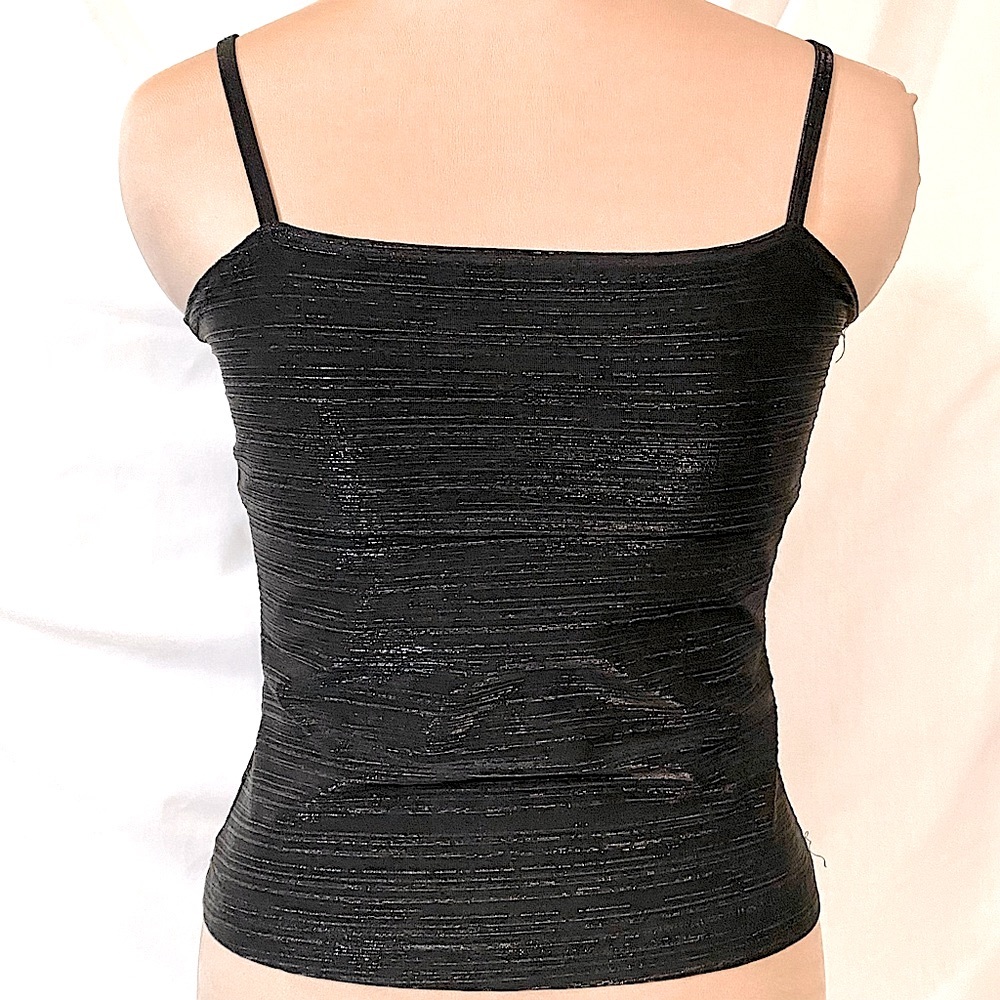 My Michelle - Black Sparkle Tank Top, Medium